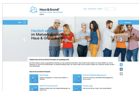 Projekt-Screenshot Haus & Grund Baden